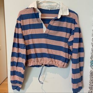 Striped Cropped Long Sleeve